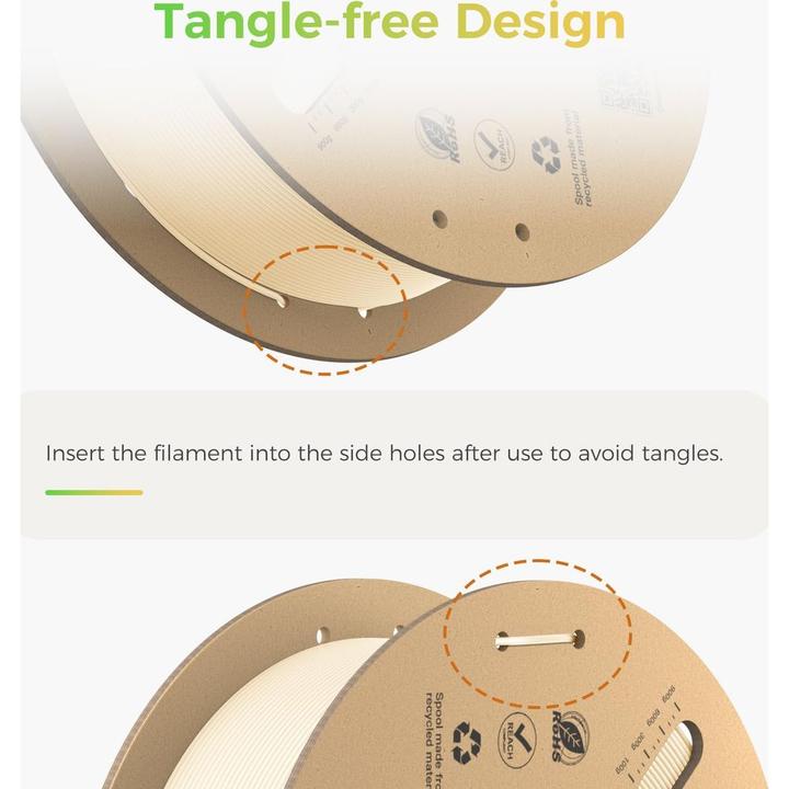 Immagine prodotto Creality Hyper PLA (PLA, 1.75 mm, 1000 g, Beige)