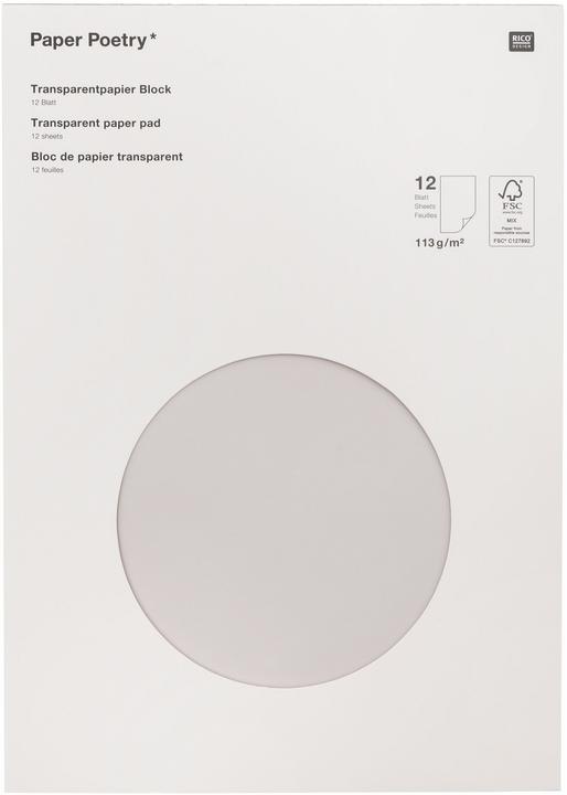 Rico Papier transparent (113 g/m², 1 x)