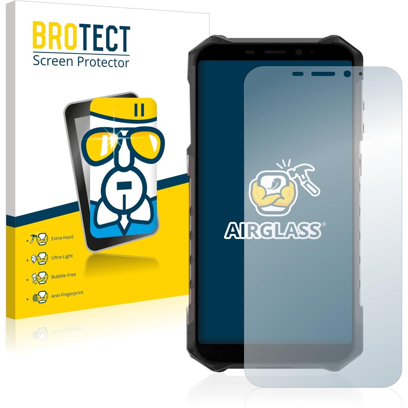 BROTECT AirGlass Panzerglasfolie (1 Stück, Ulefone Armor X9 Pro), Smartphone Schutzfolie, Transparent