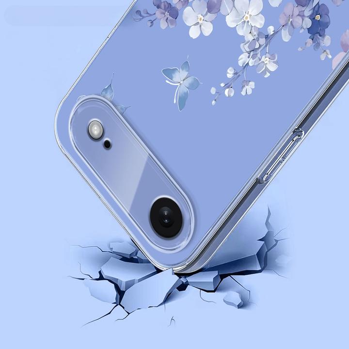 Immagine prodotto Cover-Discount iPhone 17 Air - Silikon Gummi Hülle Blumen (Apple iPhone 17 Pro)