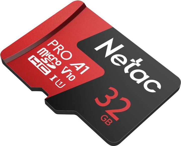 Productafbeelding Netac P500 Extreme Pro MicroSDHC 32GB V10/A1/C10 tot 100MB/s, wi (32 GB, microSDHC, U1, UHS-I)