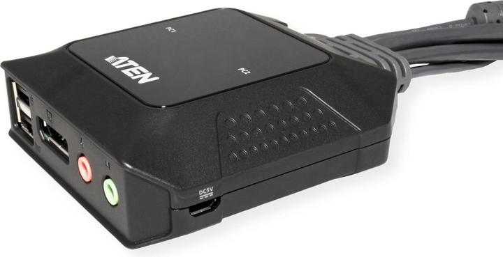 Produktbild Aten CS52DP 2-Port USB-C-DisplayPort-Kabel KVM Switch