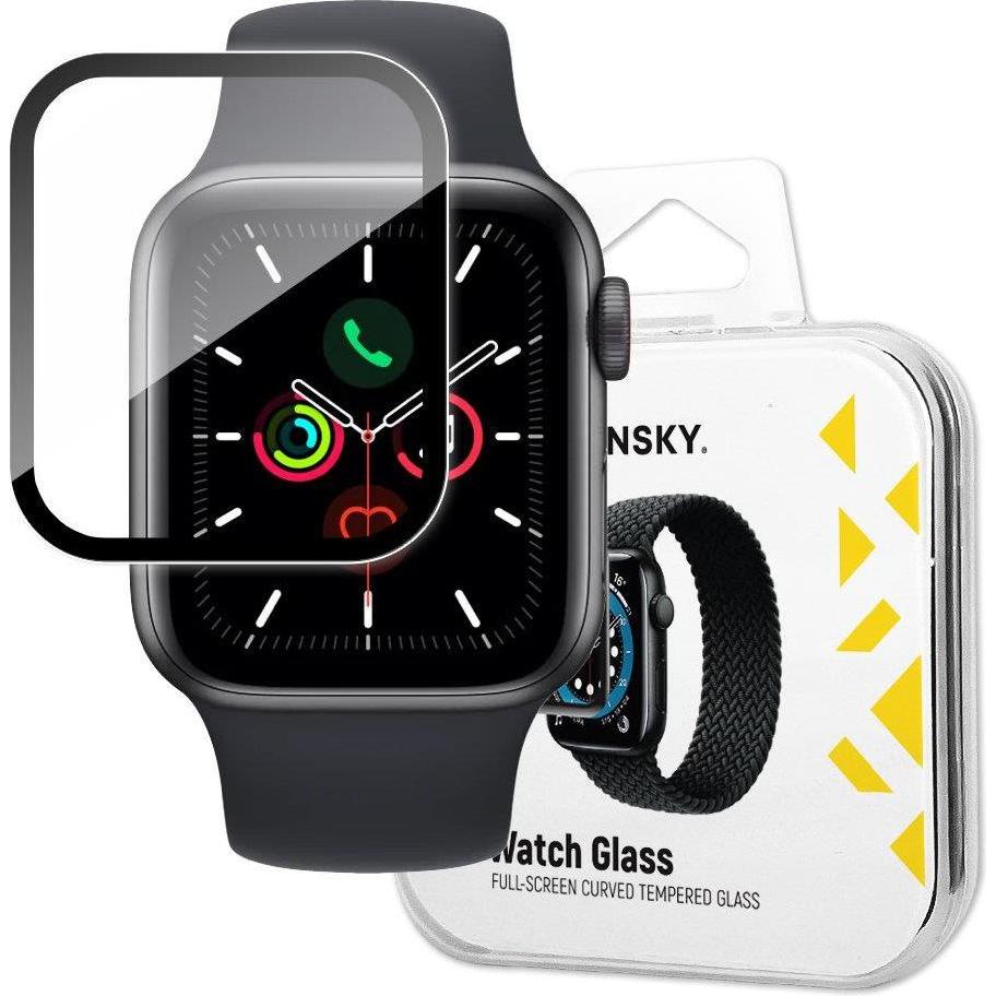 Wozinsky Watch Glass Hybrid Glass per Apple Watch 6 40mm / Watch 5 40mm / Watch 4 40mm / Watch SE 40, Accessori per smartwatch, Nero