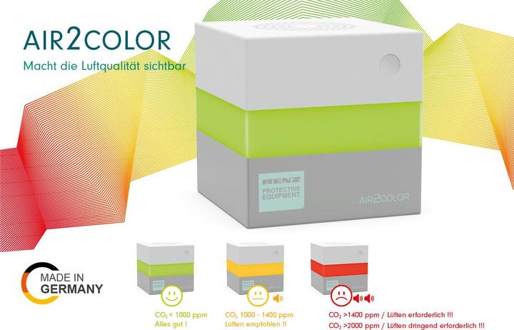 Actual product image Renz Air2Color air quality warning system