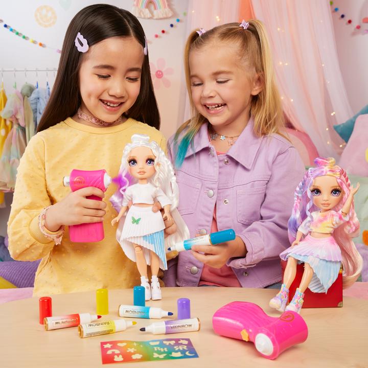 Productafbeelding MGA Rainbow High Air Brush & Create Fashion Dolls -Green Eyes