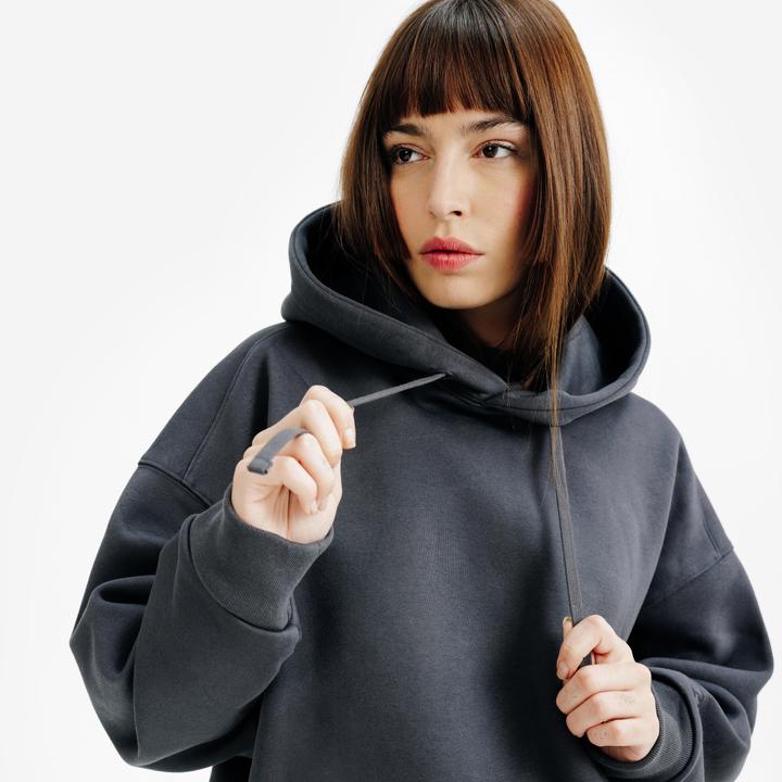 Image du produit Decathlon Sweat à capuche femme, Elementals, gris (S)