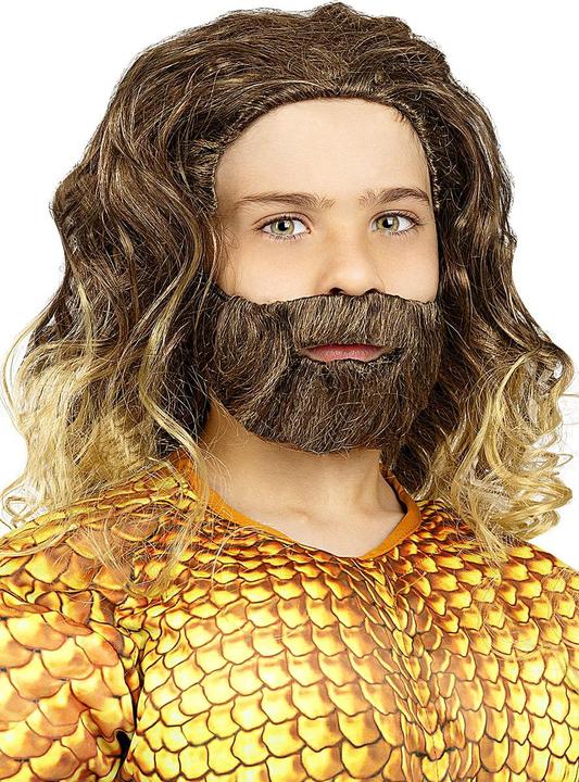 Actual product image Metamorph Aquaman Perücke mit Bart für Kinder
