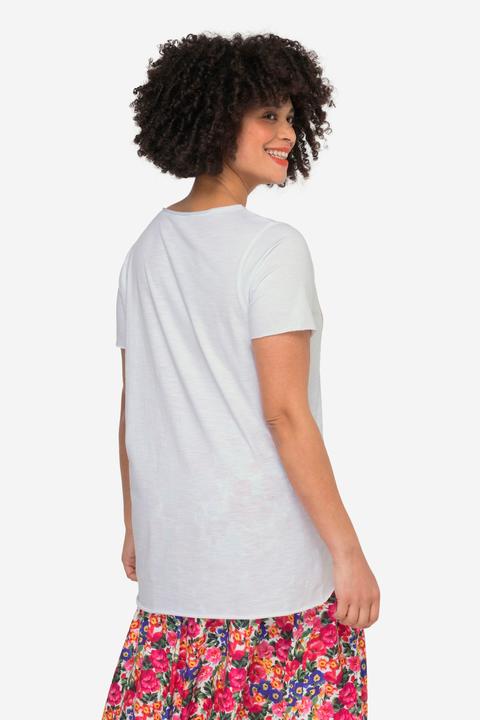 Image du produit Angel of Style T-shirt à imprimé papillons, col rond et manches courtes (54)