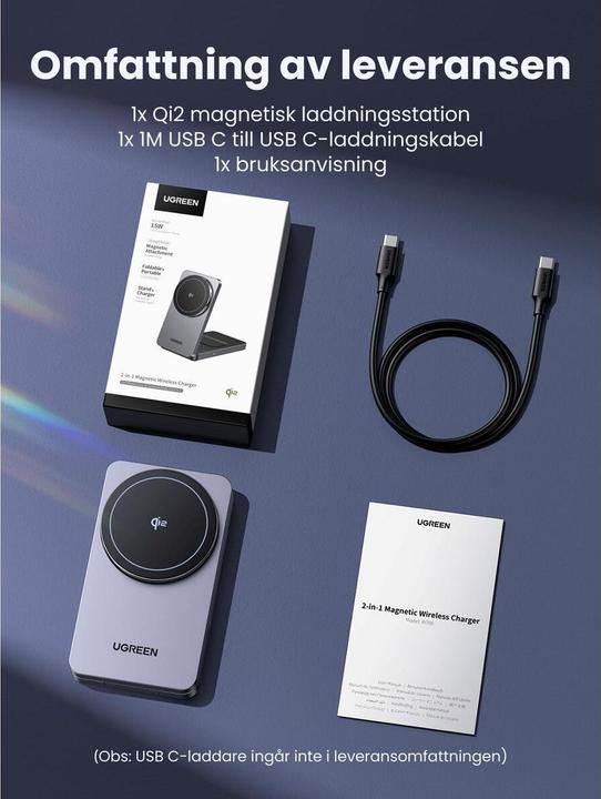 Image du produit Ugreen Wireless Charger 2in1 (20 W)