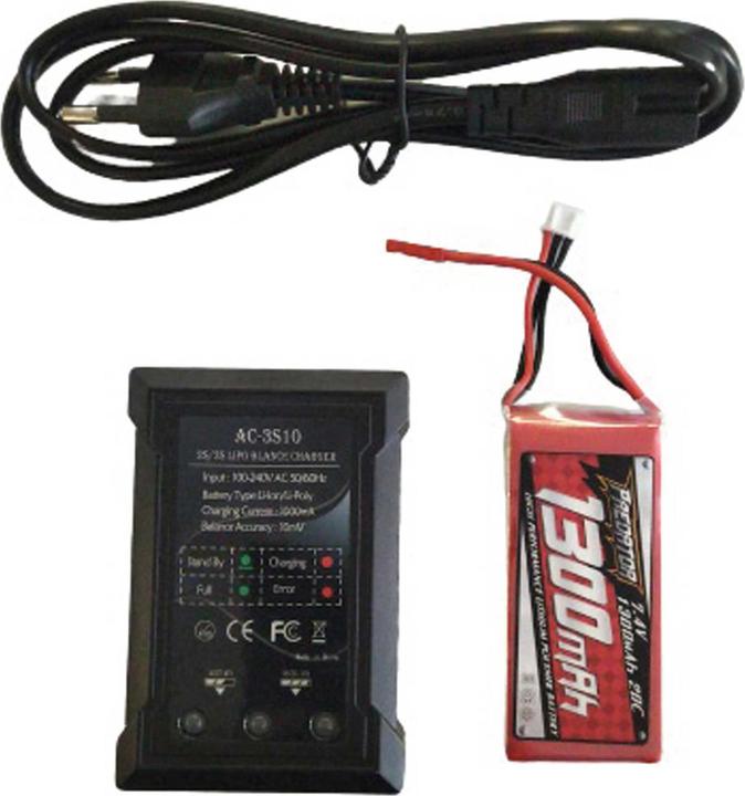 Produktbild FMS easy trainer v2 rtf - 128 cm inkl. 2.4ghz fernsteuerung (Segelflugzeug)