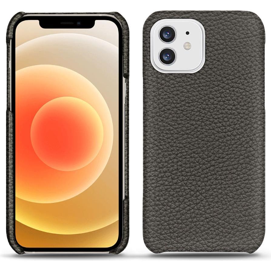 Noreve Lederschutzhülle (Apple iPhone 12 mini), Smartphone Hülle, Grau