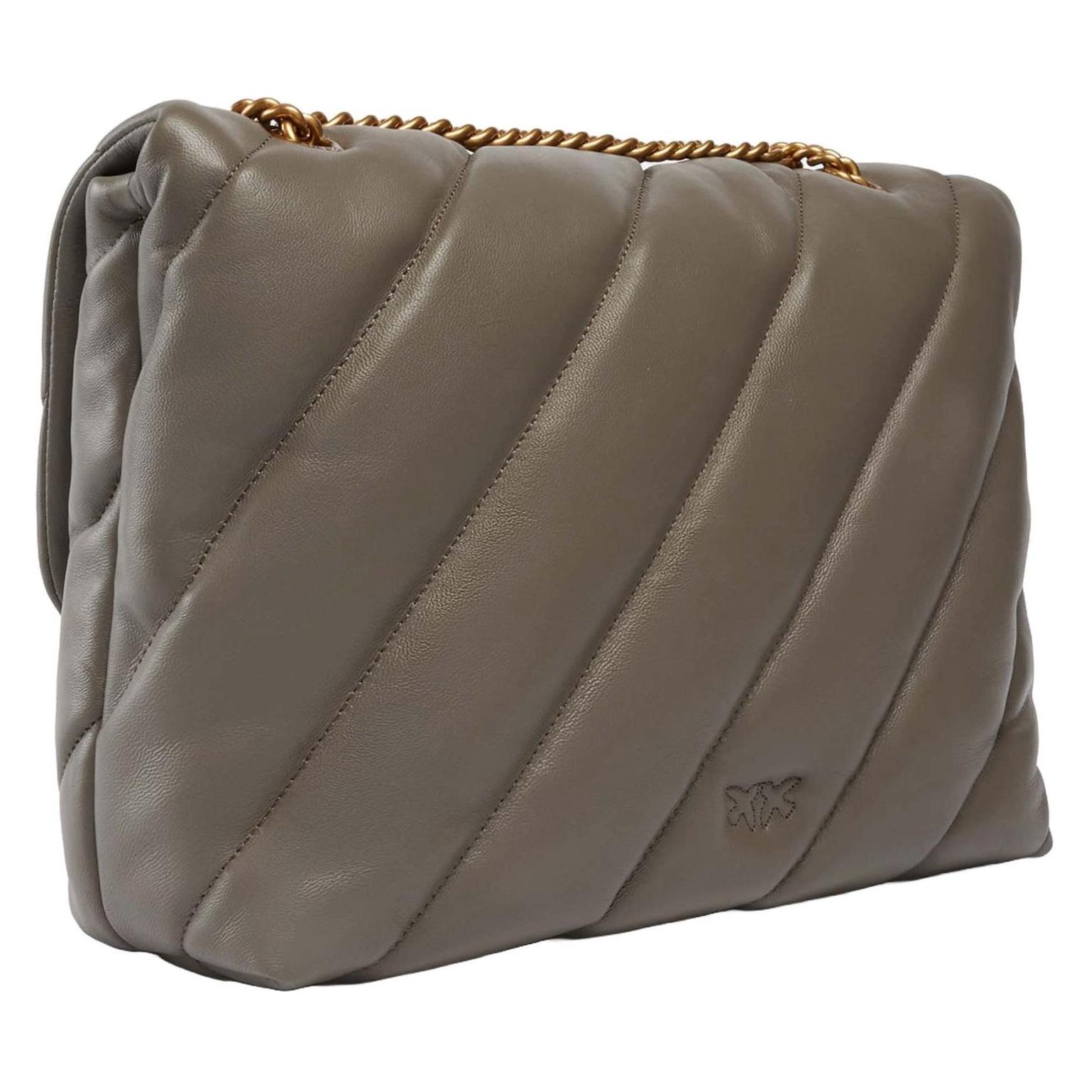 Pinko, Damen, Handtasche, Love Puff Big Cl Sheep Nappa, Braun