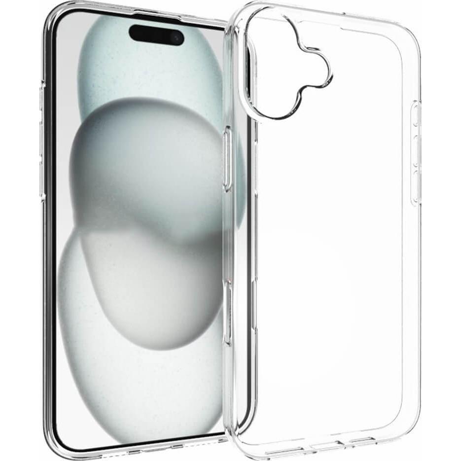 Cover-Discount iPhone 16 Plus - Silikon Gummi Case transparent (Apple iPhone 16 Plus), Smartphone Hülle, Transparent