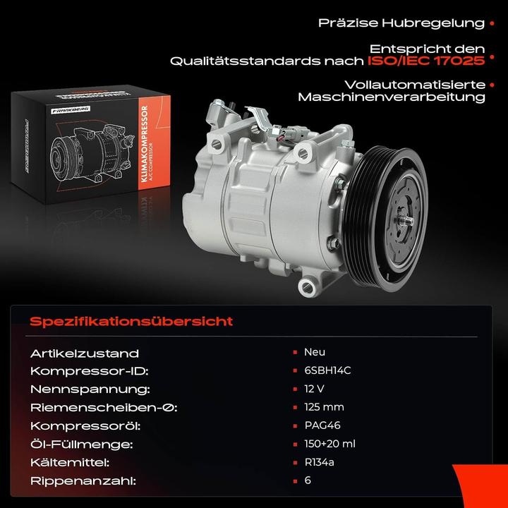 Actual product image Frankberg Air Conditioning Compressor
