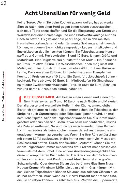 Nutritional values and ingredients Der Haushalts-Check (German, Andreas Löbbers, 2024)