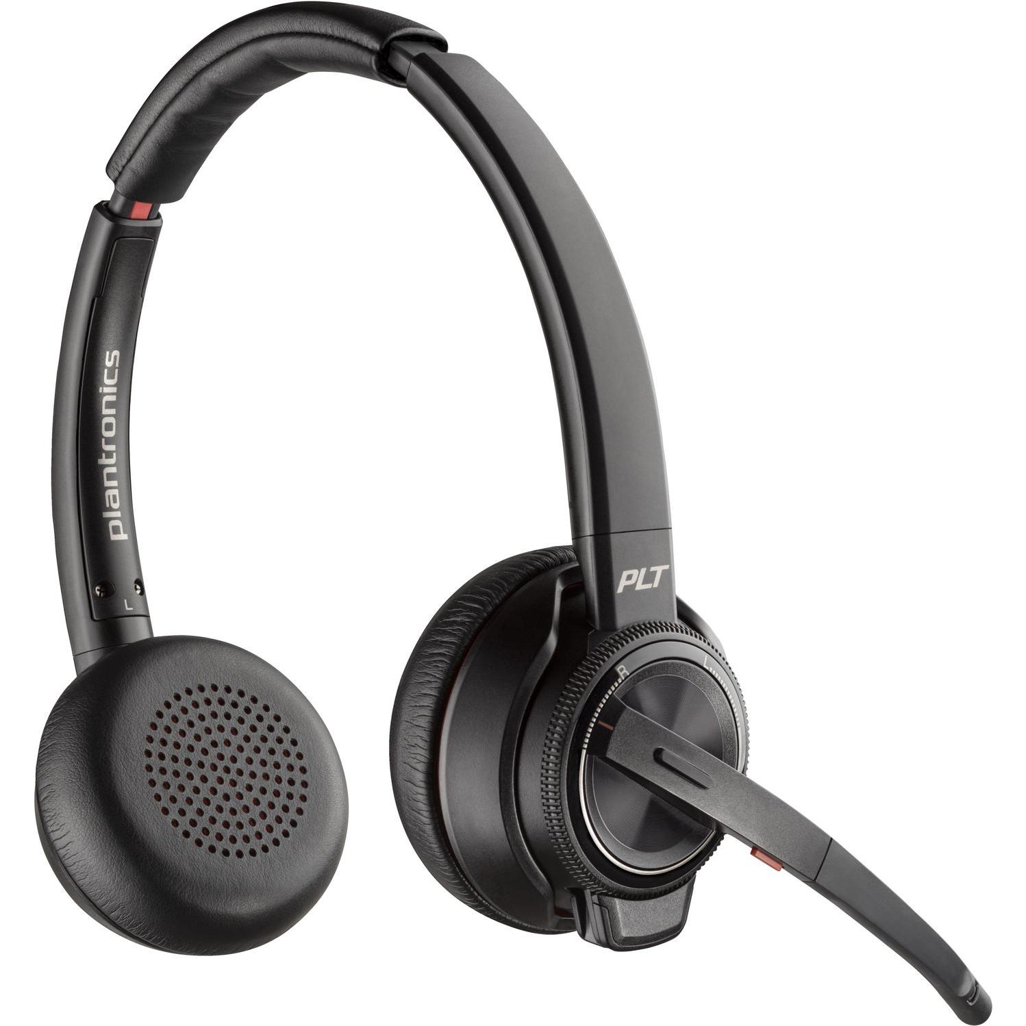 Poly Savi 8220-M Office Stereo (Kabellos), Office Headset, Schwarz