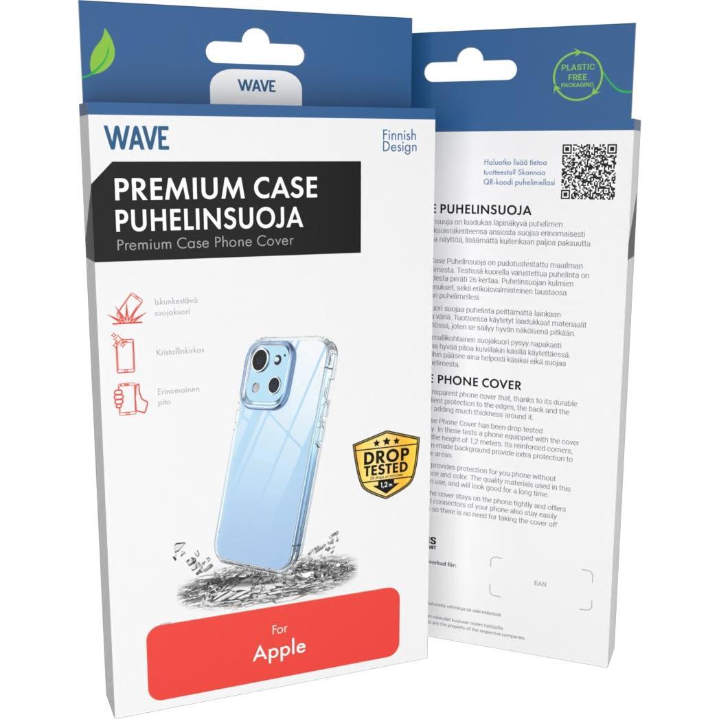 Thumbnail - Wave Premium Case -suojakuori, iPhone ÃƒÂ¤pinÃƒÂ¤kyvÃƒÂ¤ (Apple iPhone 14), Smartphone Hülle, Transparent