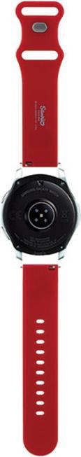 Immagine prodotto Hello Kitty Pasek Uniwersalny HKUWLSCHBLR Testa di gattino in silicone czerwony/rosso 22mm (Acciaio inossidabile, Silicone)