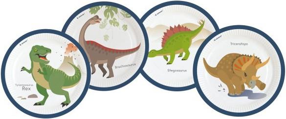 Actual product image Riethmüller 8 Happy Dinosaur Plates 23cm (8x)