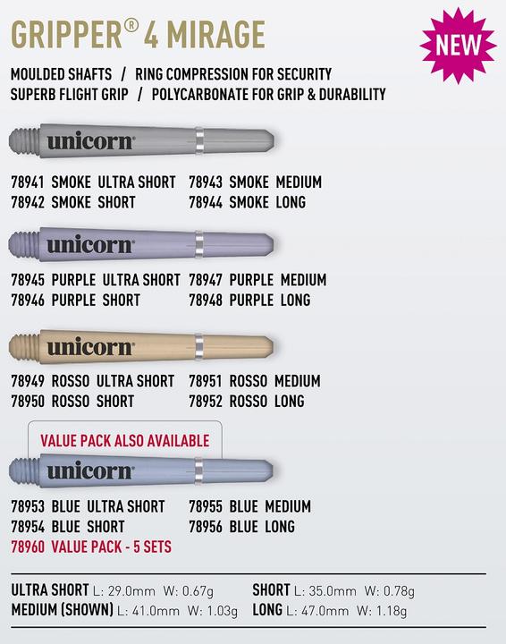 Unicorn Gripper 4 Mirage Shaft (L (47 mm))