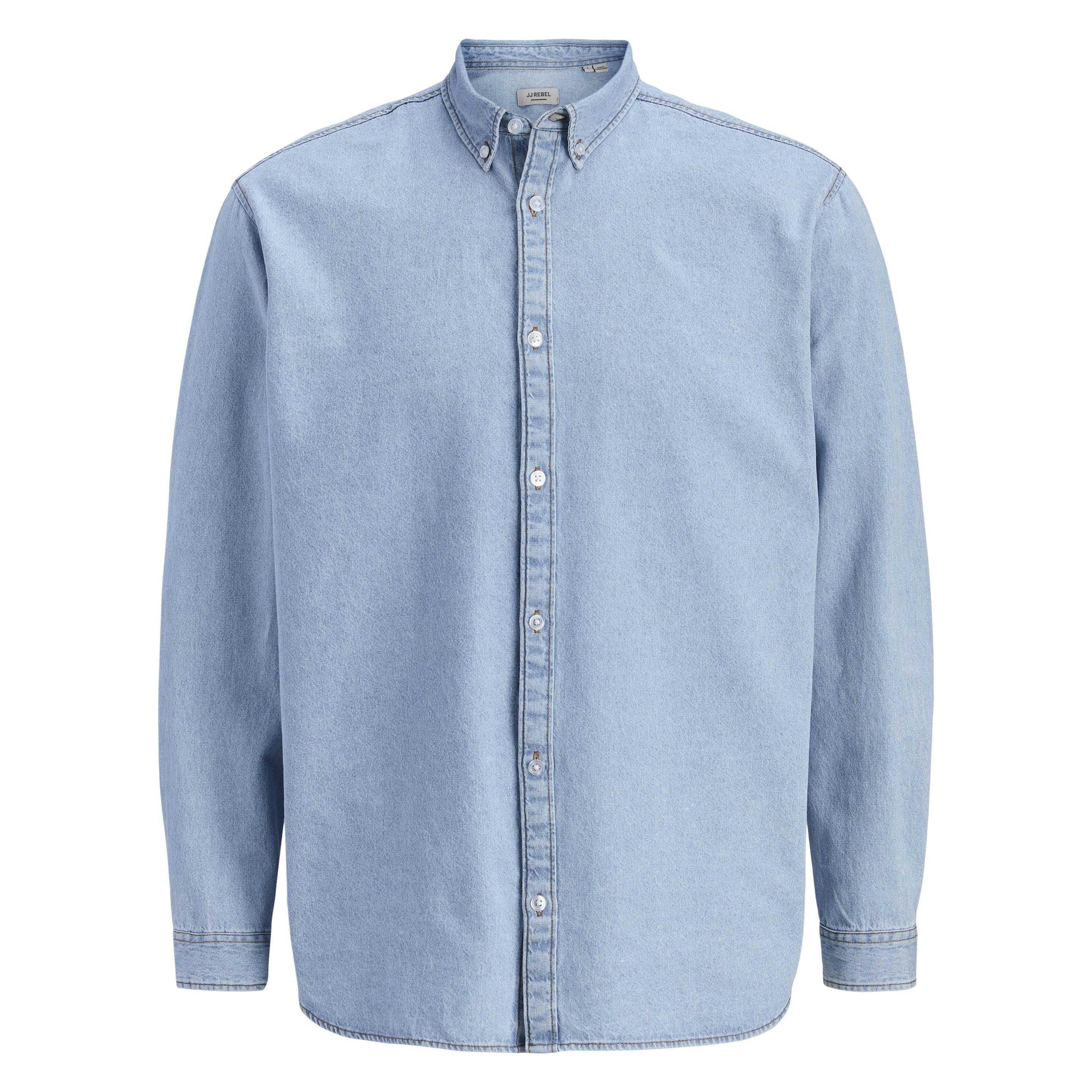 Jack & Jones, Herren, Hemden, Jrebavan Shirt Ls, Blau, (L)