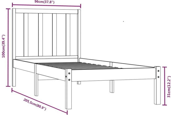 Actual product image vidaXL Sondra (90 x 200 cm)
