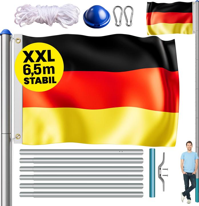 Monzana Asta in alluminio da 6,50 m