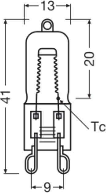 Actual product image Osram Stove lamp (G9, 40 W, 490 lm, 1 x, G)