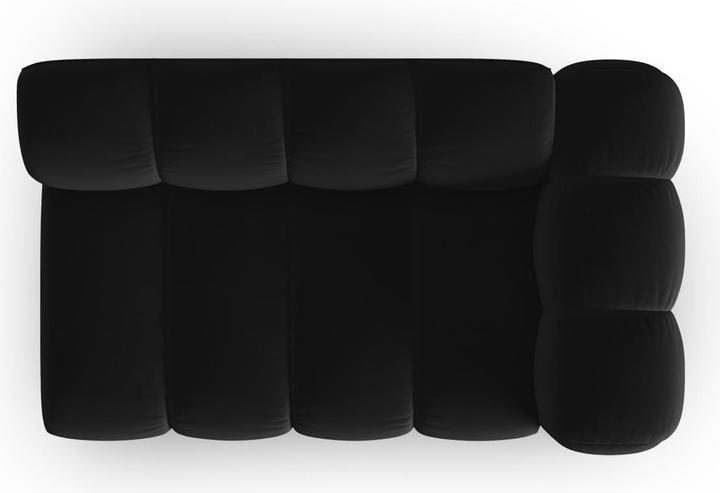 Actual product image Micadoni Velvet Right Modular Sofa, "Lupine", 2 Seats, 145x95x70Made in Europe (2 person sofa)