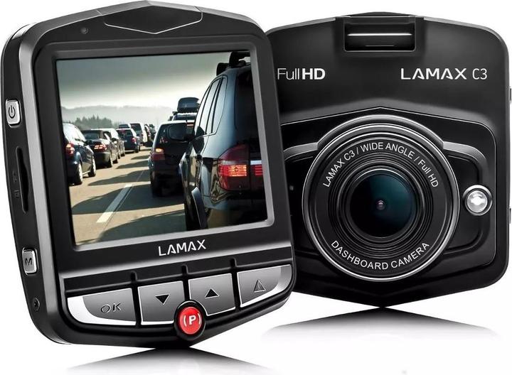Lamax Dashcam (Eingebaute Anzeige, Eingebautes Display, Bluetooth, WLAN, Eingebautes Mikrofon, Full HD)