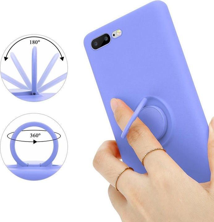 Produktbild Cadorabo TPU Liquid Ring Silicone Case Hülle (Apple iPhone 7 Plus, Apple iPhone 7s Plus)