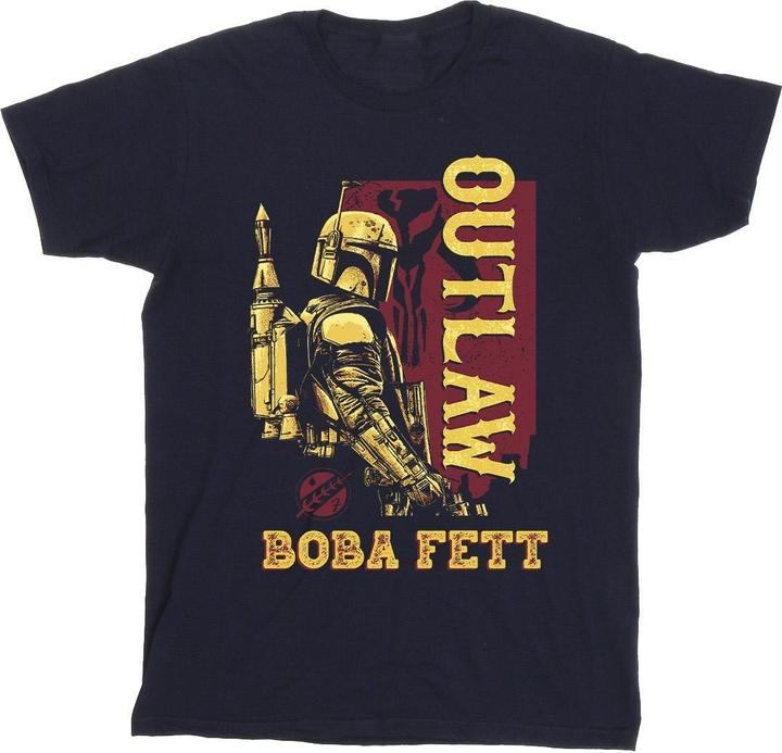 Image du produit Star Wars - T-shirt THE BOOK OF BOBA FETT DISTRESSED OUTLAW - Homme (5XL)