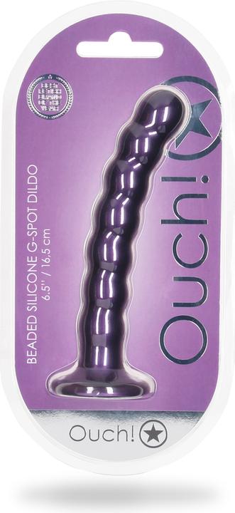 Produktbild Ouch! Beaded Silicone G-Spot Dildo - 6,5" / 16,5 cm
