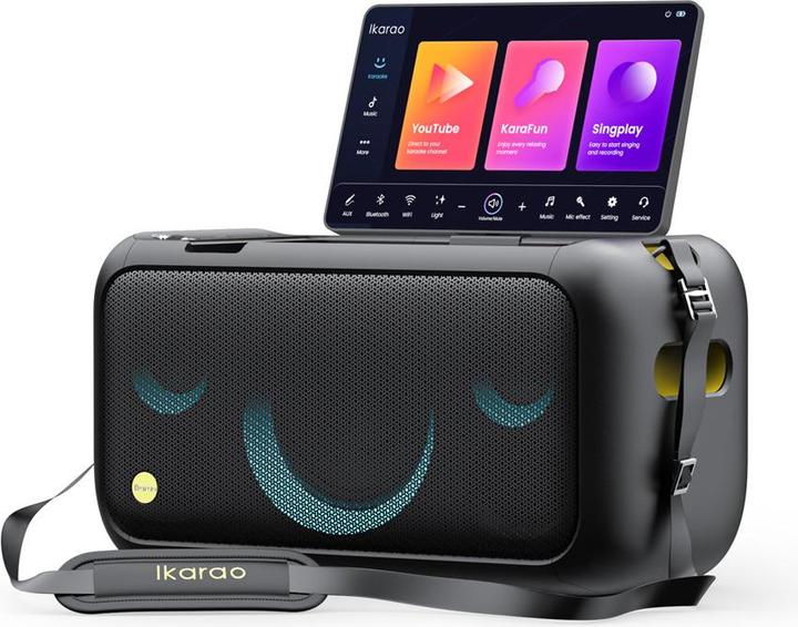 Produktbild Ikarao Karaokebox Break X1 13" Screen 2 Mikrofone, 800W