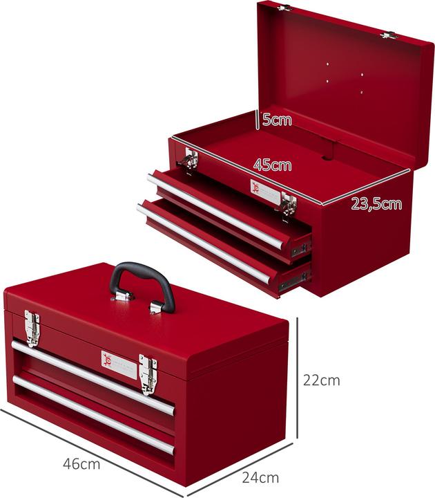 Actual product image Durhand Werkzeugkiste Stahl Rot