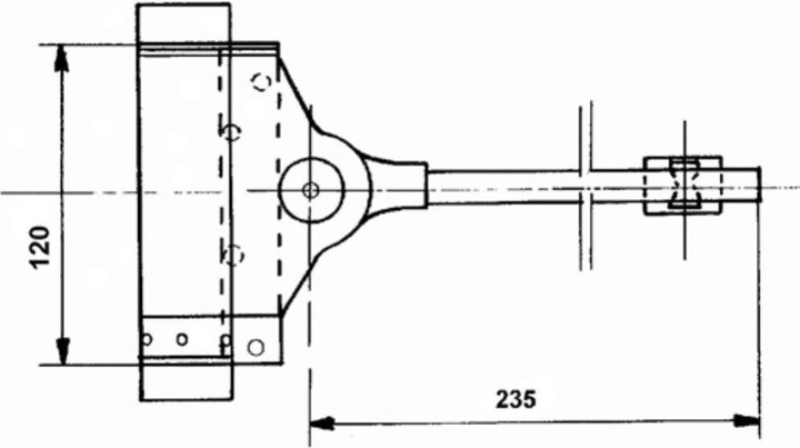 Actual product image Deni Spring door closer for heavy doors 60 kg galvanised