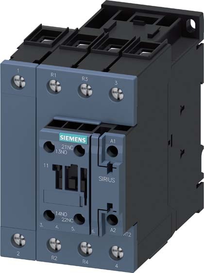 Actual product image Siemens Contactor, AC-3, 50A/22kW/400V, 2S+2Ö, AC 48V, 50/60Hz, 4-pole, screw connection,... 3RT25361AH20