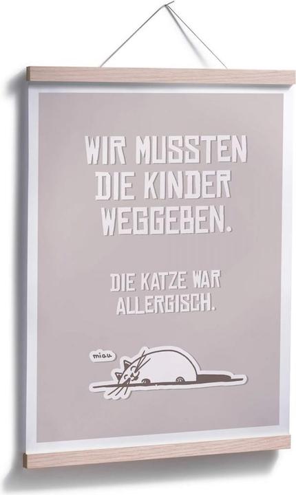 Immagine prodotto Trenddeko Abbiamo dovuto dare via i bambini - gatto (24 x 30 cm)