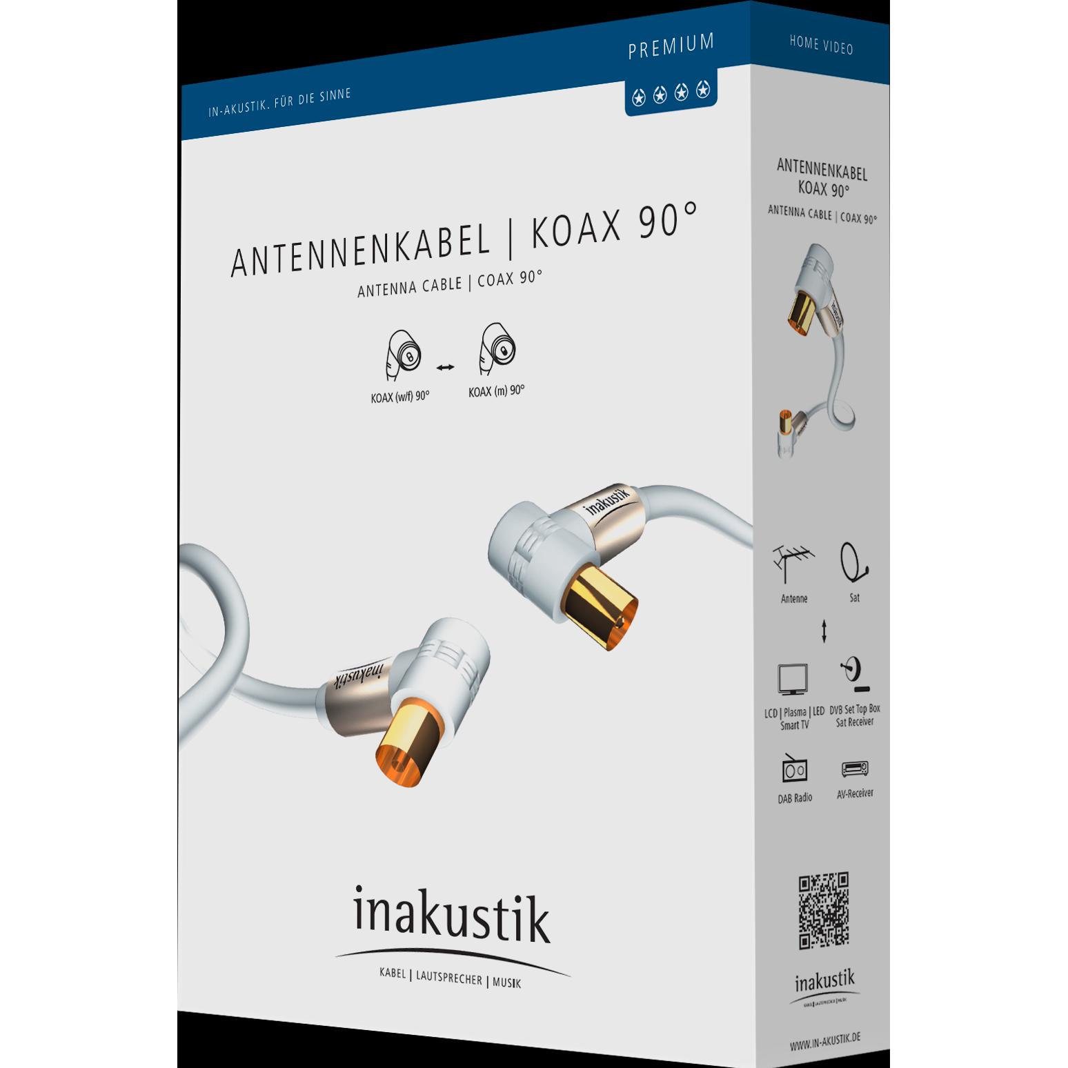Thumbnail - Inakustik Premium 90° (100 dB, Antennenkabel), Antennenkabel