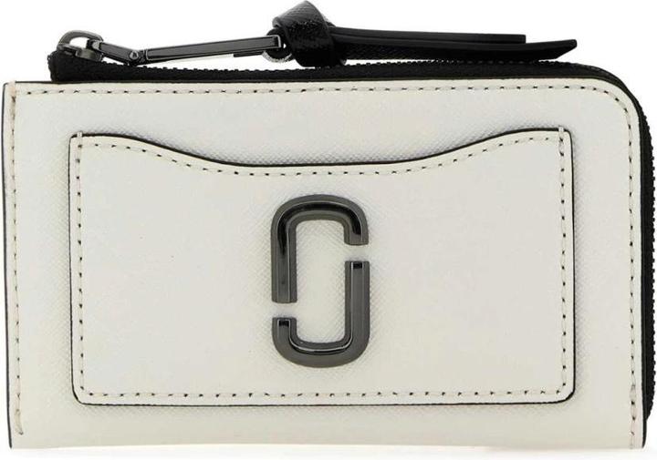 Actual product image Marc Jacobs White Leather Utility Snapshot Wallet