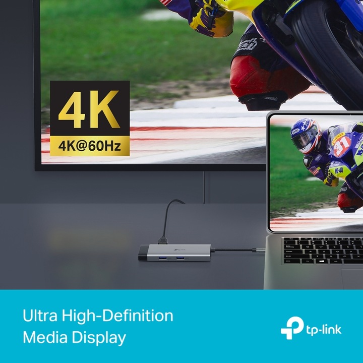 Actual product image TP-Link USB Hub USB Type-C 6-Port Hub UH6120C (USB-C, 6 Ports)