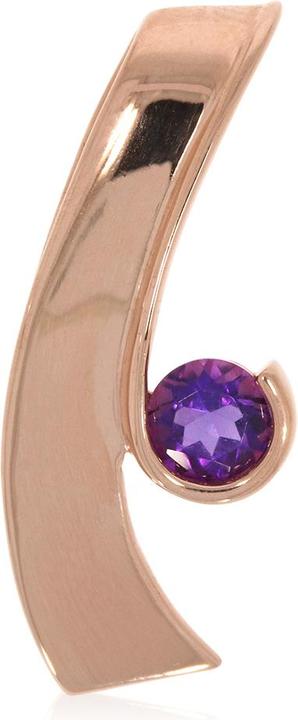 Produktbild Xen Anhänger mit 5 mm Amethyst ca. 0,50 ct. rosèvergoldet (925 Sterling Silber)