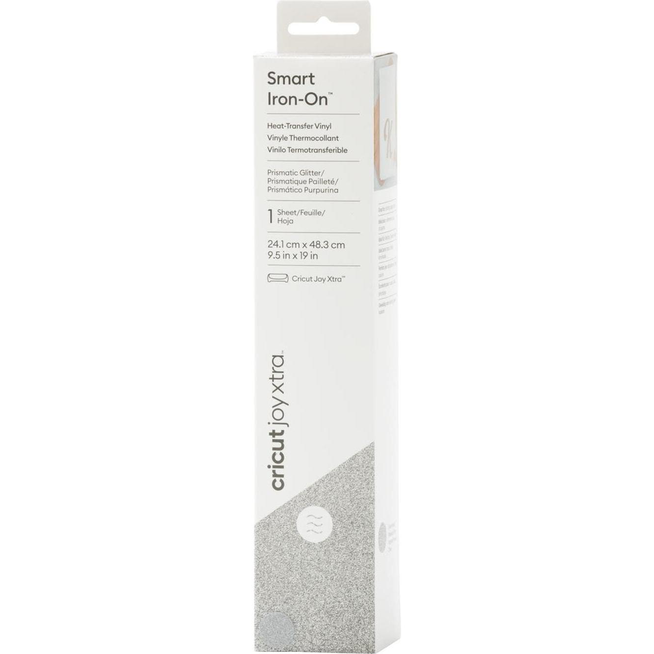 Cricut Aufbügelfolie Joy Xtra Smart 24.1 x 48.3 cm, Silber Glitzer