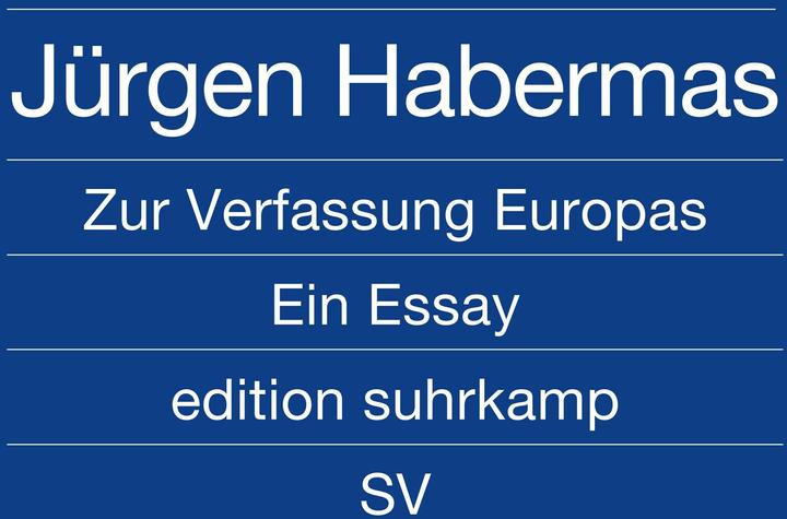 Produktbild Zur Verfassung Europas (Deutsch, Jürgen Habermas, 2011)