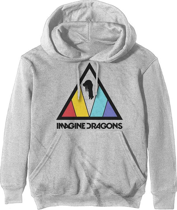 Immagine prodotto Imagine Dragons Felpa con Cappuccio Logo Triangolo Adulto Unisex (XL)