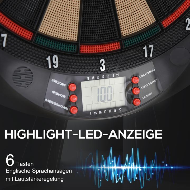 Image du produit Homcom Cible de fléchettes électronique