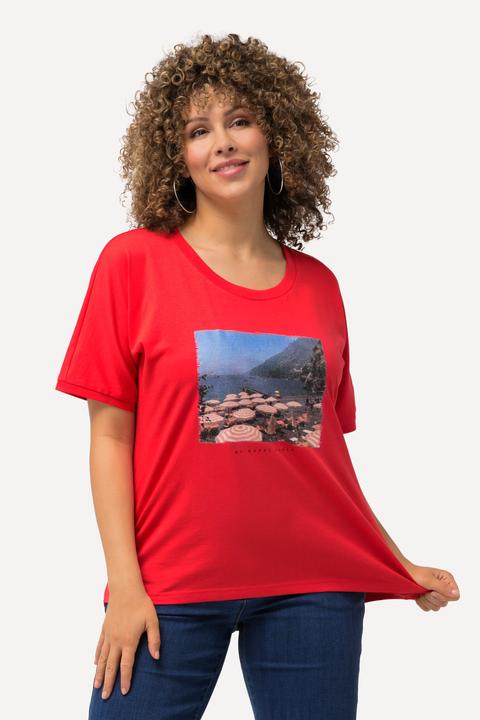 Produktbild Ulla Popken T-Shirt, Fotomotiv, Oversized, Rundhals, Halbarm (56)