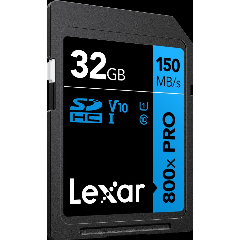 Thumbnail - Lexar MEMORY SDHC 32GB UHS-I/LSD0800P032G-BNNNG (32 GB, SDHC, U1, UHS-I), Speicherkarte, Schwarz