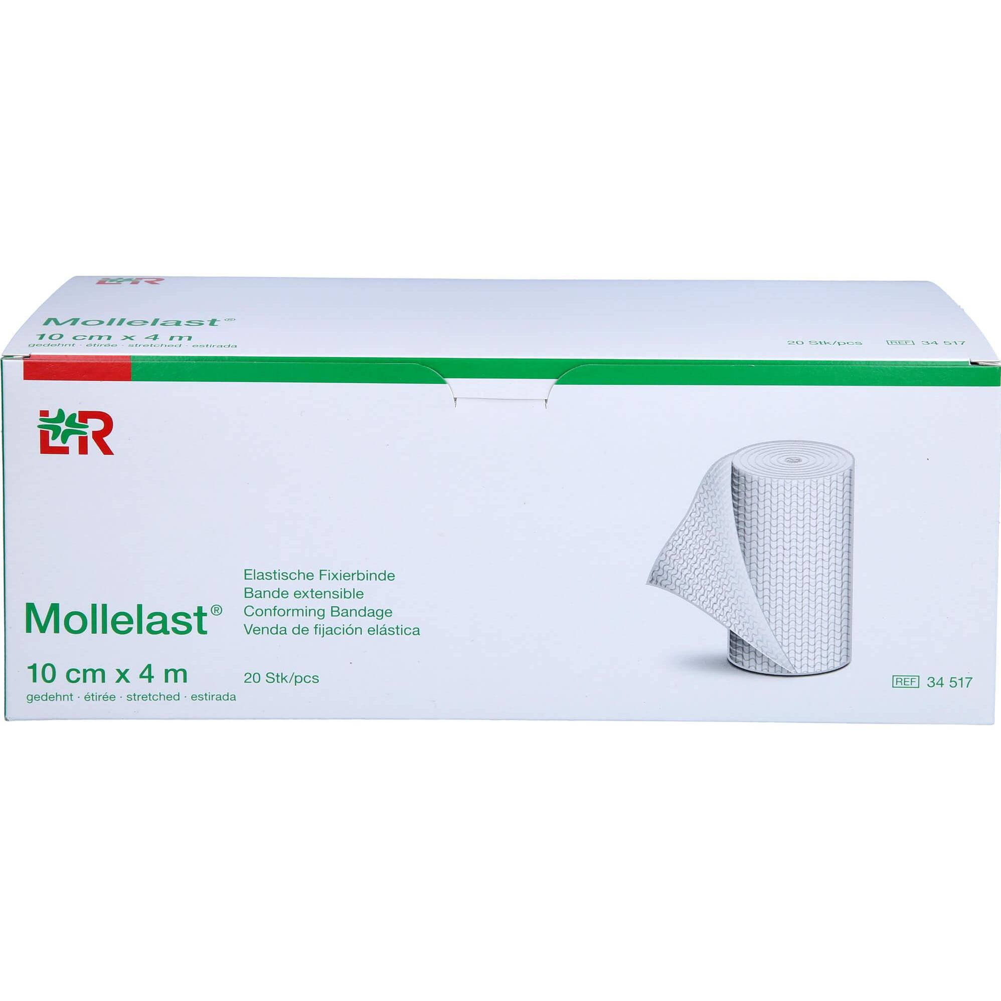 Thumbnail - Lohmann & Rauscher, Verbandsmaterial, Mollelast Elastische Fixierbinde 10cmx4m, 20 St BIN
