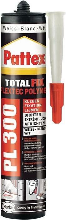 Actual product image Pattex PL 300 Flextec Polymer Assembly Adhesive - Beige, 410g (410 g)